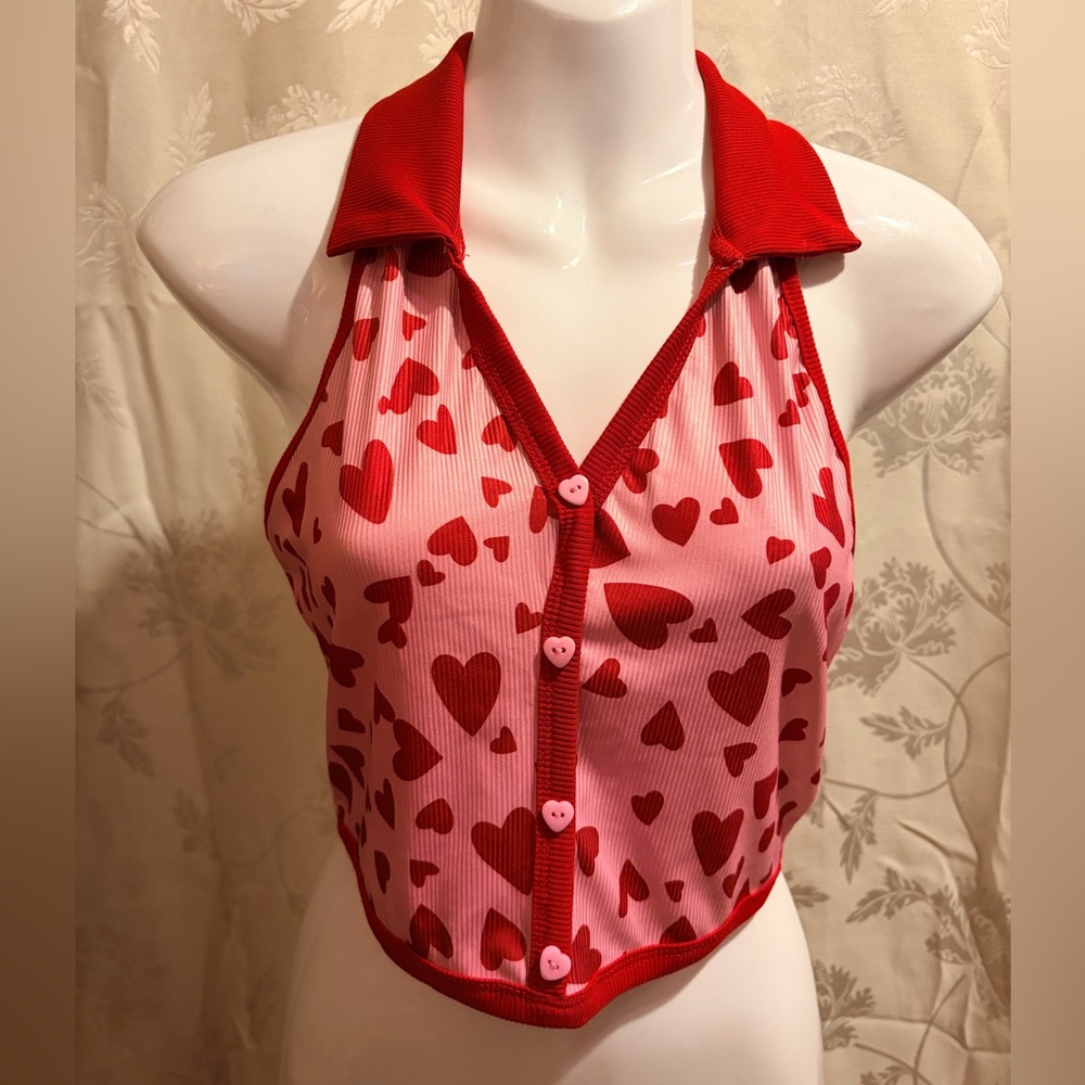 SHEIN Heart Crop Top